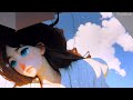 Cloudy anime dream of yola girl from fantasy planet dreambiente  deep sleep chakra 417 hz