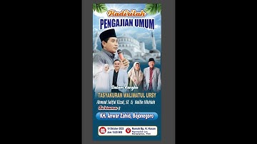 🔴LIVE KH. ANWAR ZAHID | TASYAKURAN WALIMATUL URSY | NGEMPLAK LOR MARGOYOSO PATI