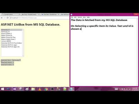 ASP NET ListBox from SQL Database and Get Selected Item Demo