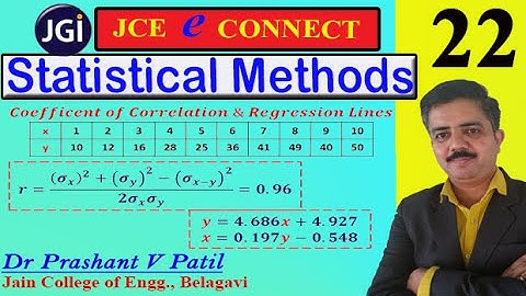 Correlation Regression lines || Curve Fitting || Statistical Methods || 18mat41 || Dr Prashant Patil