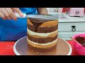 BOLO DE CHANTILLY ALTURA DUPLA COM BLINDAGEM DE GANACHE E DECORADO COM MACARONS /PARIS CAKE DESIGNER