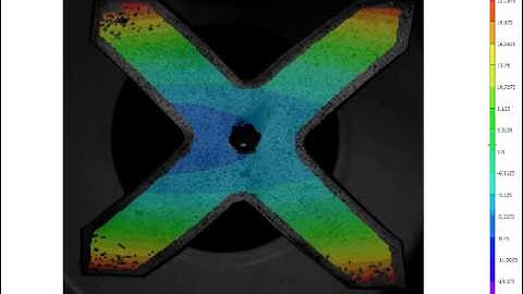 High speed video of a snapping bistable laminate - displacment plot