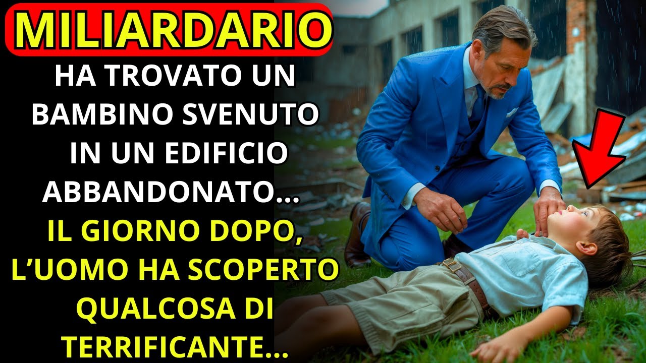 UN MILIARDARIO HA TROVATO UN BAMBINO PRIVO DI SENSI IN UN EDIFICIO ...