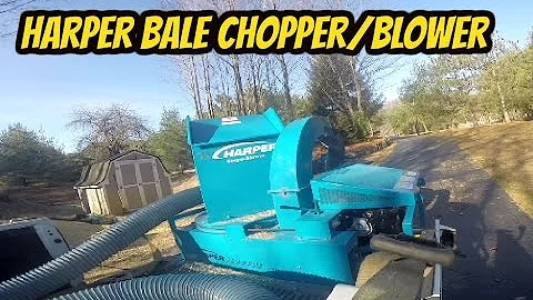 Harper Straw Bale Blower Review.   Great tool.!
