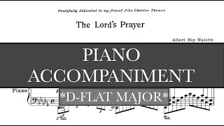 The Lord's Prayer (A. Malotte) - Db Major Piano Accompaniment - Karaoke