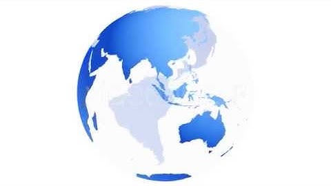 Spinning Earth Globe - Blue - VideoHive