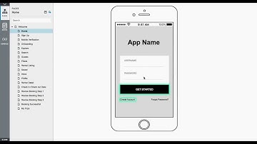 Home Rental Mobile App Axure Wireframe