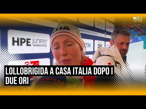 Video Milano Cortina, Lollobrigida a casa Italia dopo i due ori: Non mi sono mai arresa per mio figlio