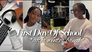 First Day Of School *after winter break...* | Busy Day + School + Practice