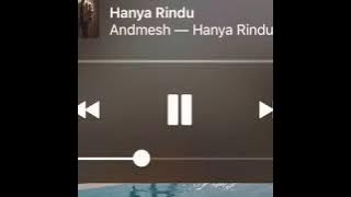 Lirik lagu andmesh “ hanya rindu “ for story wa