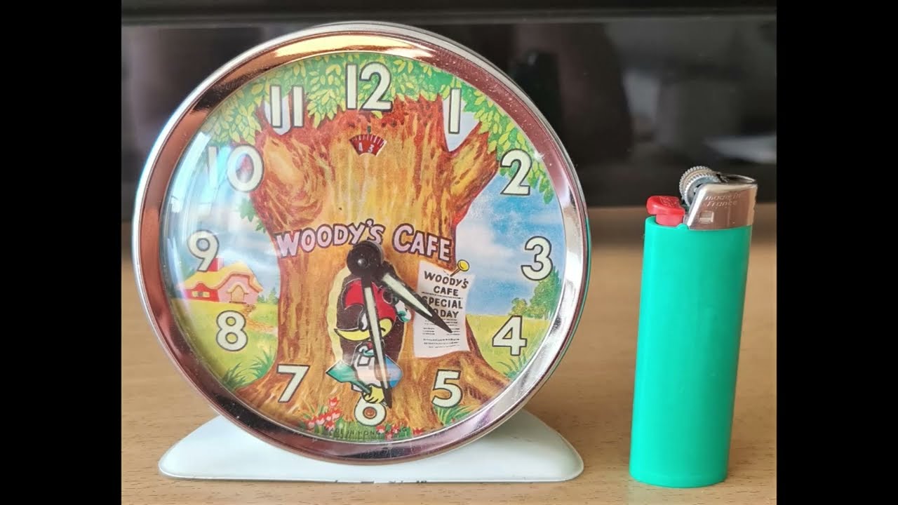 On eBay This Woody Woodpecker Alarm Clock Animated Vintage Woody's Cafe