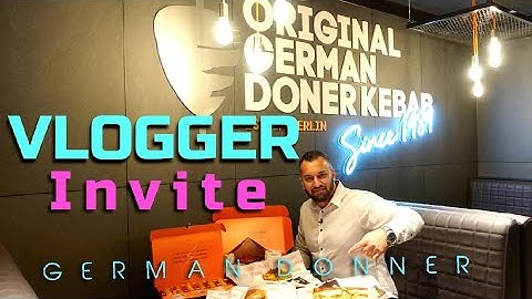 Vlogger Event | German Doner Kebab | GDK |  4K Ultra HD