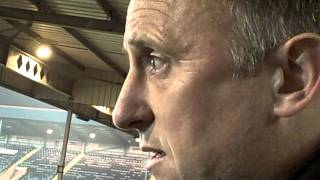A fuming Mark Yates after the 4-1 defeat at Rochdale
