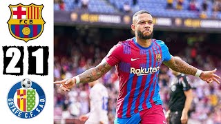 Barcelona Vs Getafe 21 Highlights Resumen Y Es 29082021 Hd