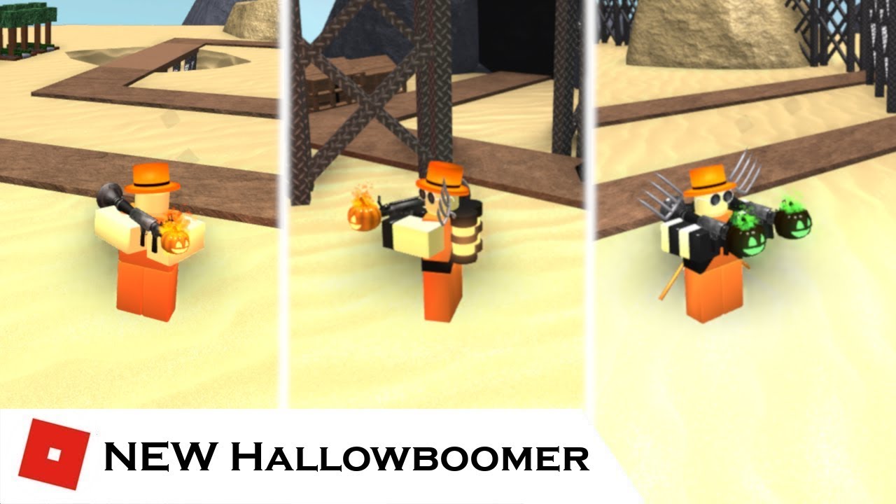 The New Hallowboomer Tower All Upgrades Tower Reviews Tower Battles Roblox - roblox tower battles all towers