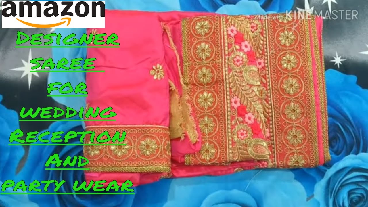 amazon designer party wear sarees