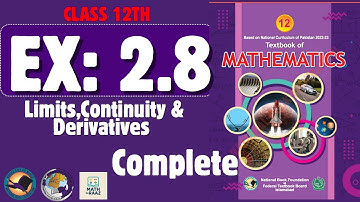 Exercise 2.8 Class 12 maths || NBF 2025 New Book || ex 2.8 NBF Class 12 maths || By Sir Raaz