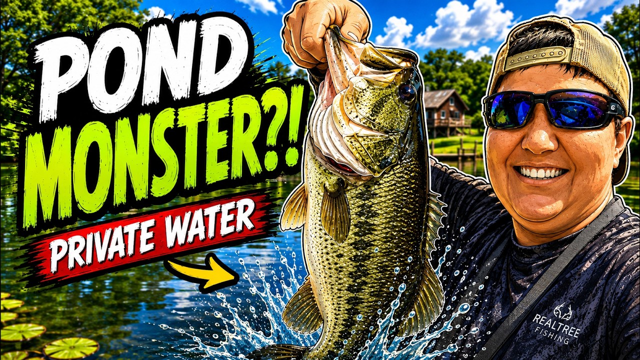 PRIVATE POND BASS FISHING 🎣 We Found the Honey Hole!