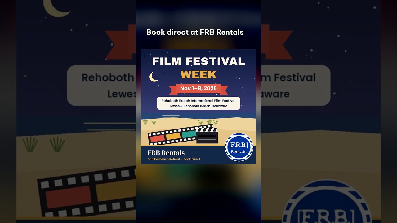 Rehoboth Beach International Film Festival Week Rental | Sanibel Beach Retreat #Shorts
