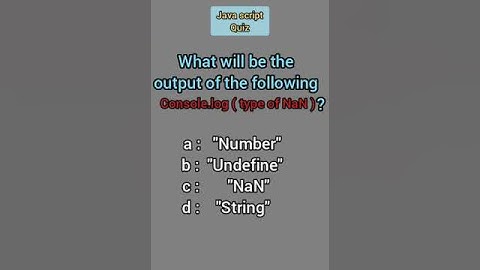 Solve the Javascript Quiz..!#zaftatech