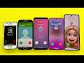 Samsung Z Flip 5 + Galaxy S22 + Galaxy S9 + Galaxy S4 + Galaxy S Plus Incoming Call 