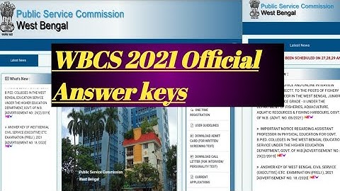 WBCS 2021 answer keys|WBCS preliminary exam answer|WB PSC|Exam answer|Wbcs Answer| 22/08/2021