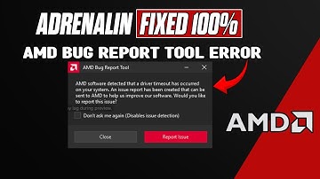AMD Bug Report Tool Error Fixed 100% | How To Fix AMD Driver Timeout issue in 2025