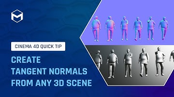 #C4DQuickTip 195: Create Tangent Normals from any 3D Scene in Cinema 4D