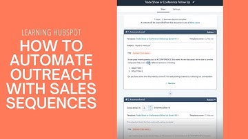 Learning HubSpot | How to Automate Outreach with Sales Sequences