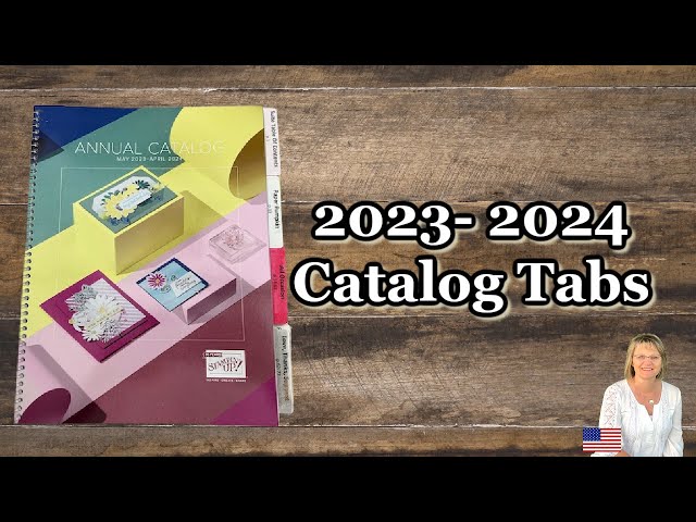 2023-2024 Annual Stampin' Up! Catalog – Spiral Bound With Tabs