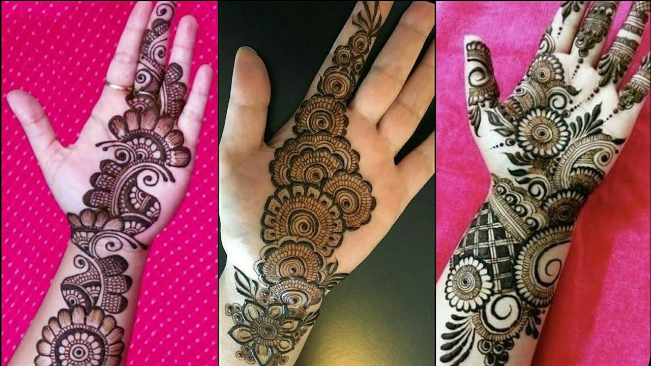 Very Easy And Beautiful Single Line Front Hand Mehndi Designs | Latest ...