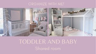 TODDLER AND BABY ROOM MAKEOVER | SHARING A ROOM