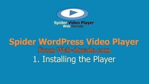 WordPress Video Player Plugin