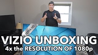 VIZIO D55u-D1 55″ Class 4K Ultra HD 2160p 120Hz LED Smart HDTV (4x the detail of 1080p Full HD) UNBOXING THE 4K VIZIO!