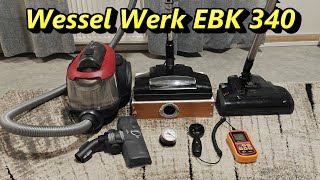 Wessel Werk Ebk 340 Airflow Suction Test Electrolux Clean 600-Series Bagless Canister