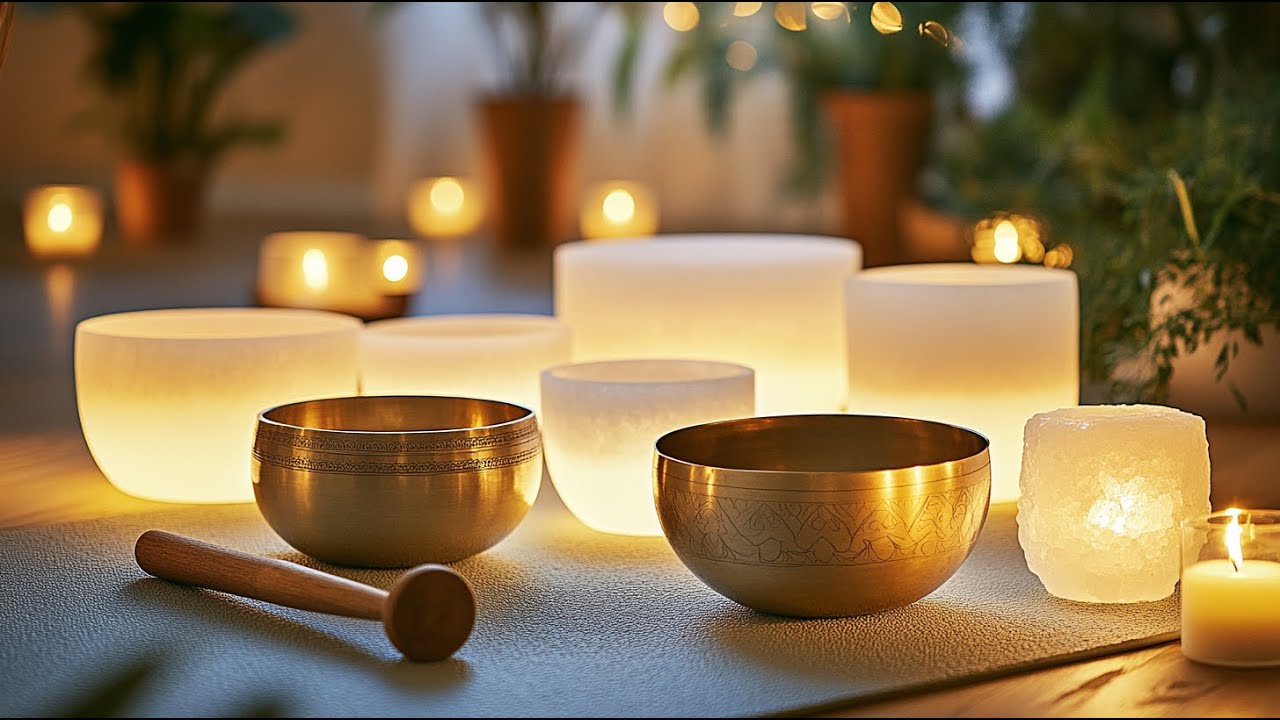 Tibetan & Crystal Singing Bowls | Deep Relaxation and Sound Healing ...