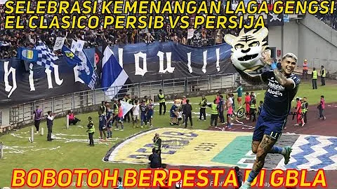 CIRO ALVES 🔥 SELEBRASI KEMENANGAN LAGA GENGSI PERSIB VS PERSIJA ‼️ BOBOTOH BERPESTA DI GBLA