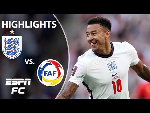 England thrashes Andorra as Jesse Lingard scores twice | World Cup Qualifying Highlights | ESPN FC