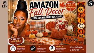 Amazon Fall Decor Finds 2026 Cozy Pumpkin Pillows Porch Decor Thanksgiving Home Finds