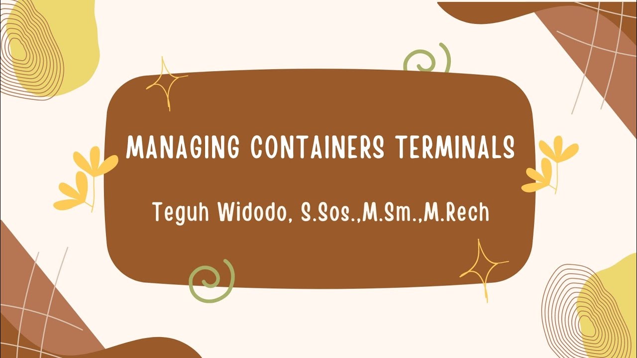 Managing Container Terminals - YouTube
