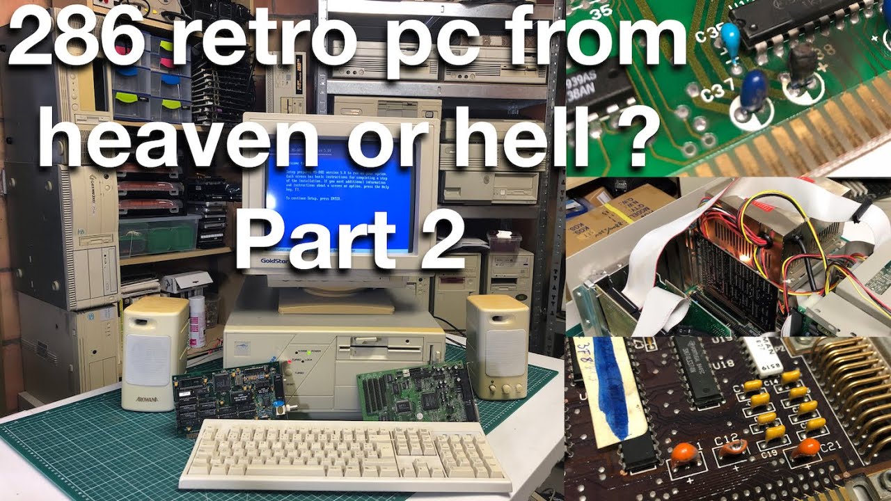 286 Computer Versus Modern Computer 286 retro pc from heaven or hell ? (part 2) - YouTube