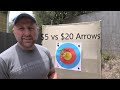 Cheap vs expensive arrows at 40meters