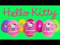 Hello Kitty Surprise Eggs Hello Kitty Play Doh Mold ハローキティ サプライズエッグ おもちゃ Huevos Sorpresa Toy Videos