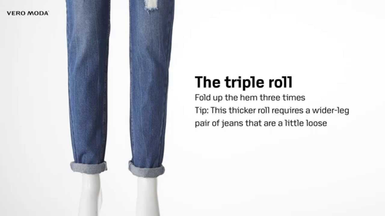 How To Roll Your Jeans 3 Ways YouTube