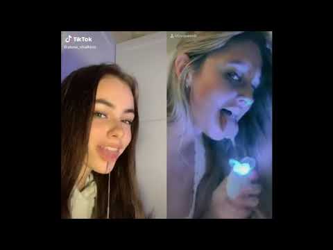 Tik Tok Teeth Whitening Device Spit challenge  compilation