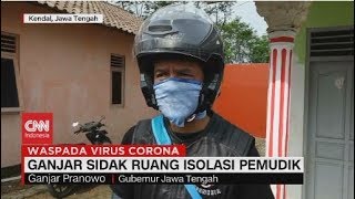 Ganjar Pranowo Sidak Ruang Isolasi Pemudik