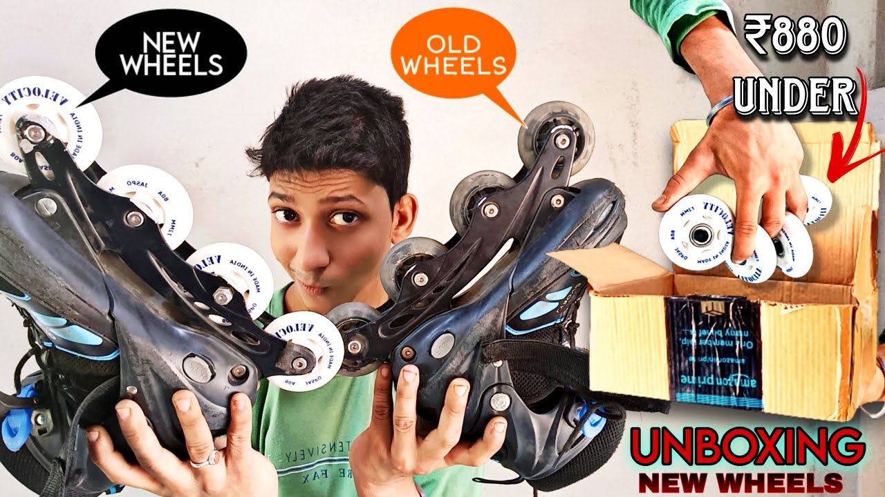 Unboxing New Wheels ₹880 Under / And Inline Skates change wheels / Only