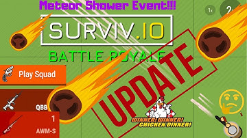 Surviv.io Update: METEOR SHOWER LIMITED TIME EVENT - new guns and more!!!