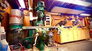 HOW & WHY I MOVED A MILLING MACHINE IN MY BASEMENT WOODSHOP!