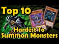 Top 10 Hardest to Summon Monsters in YuGiOh